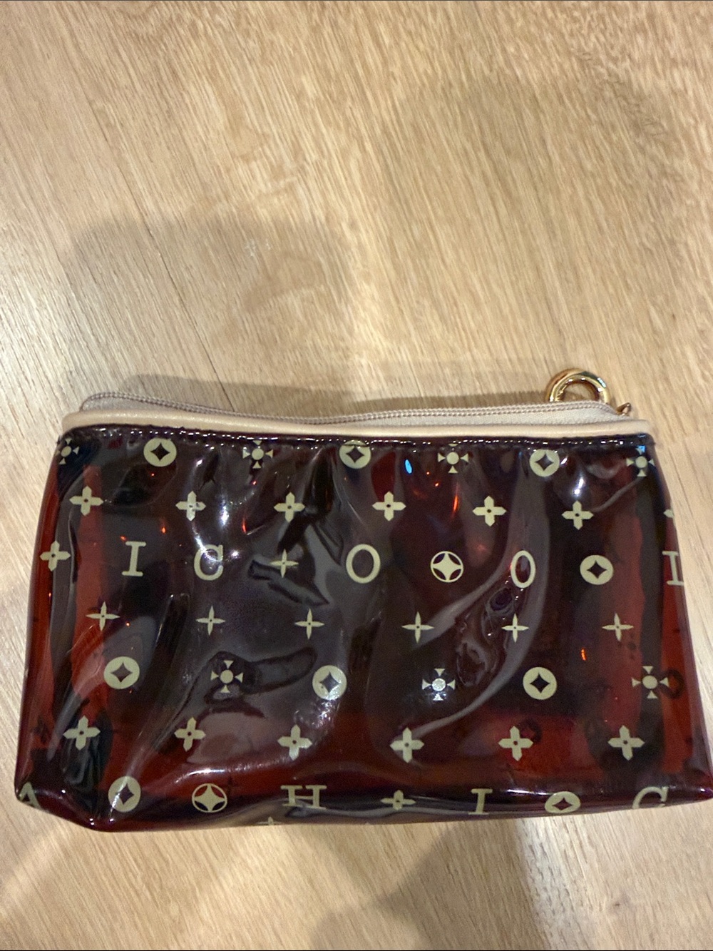 Monogram Cosmetic Pouch in Brown lightly used good shape